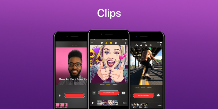 Apple Clips - პასუხი Instagram-ისა და Snapchat-ის ვიდეოებს